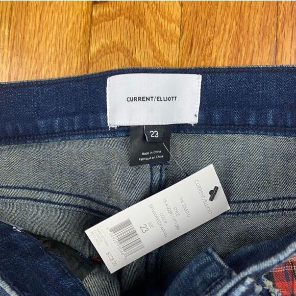 🪦 NWT Current/Elliott skinny jeans size 23 (3 for 30 bundle) - Picture 9 of 11